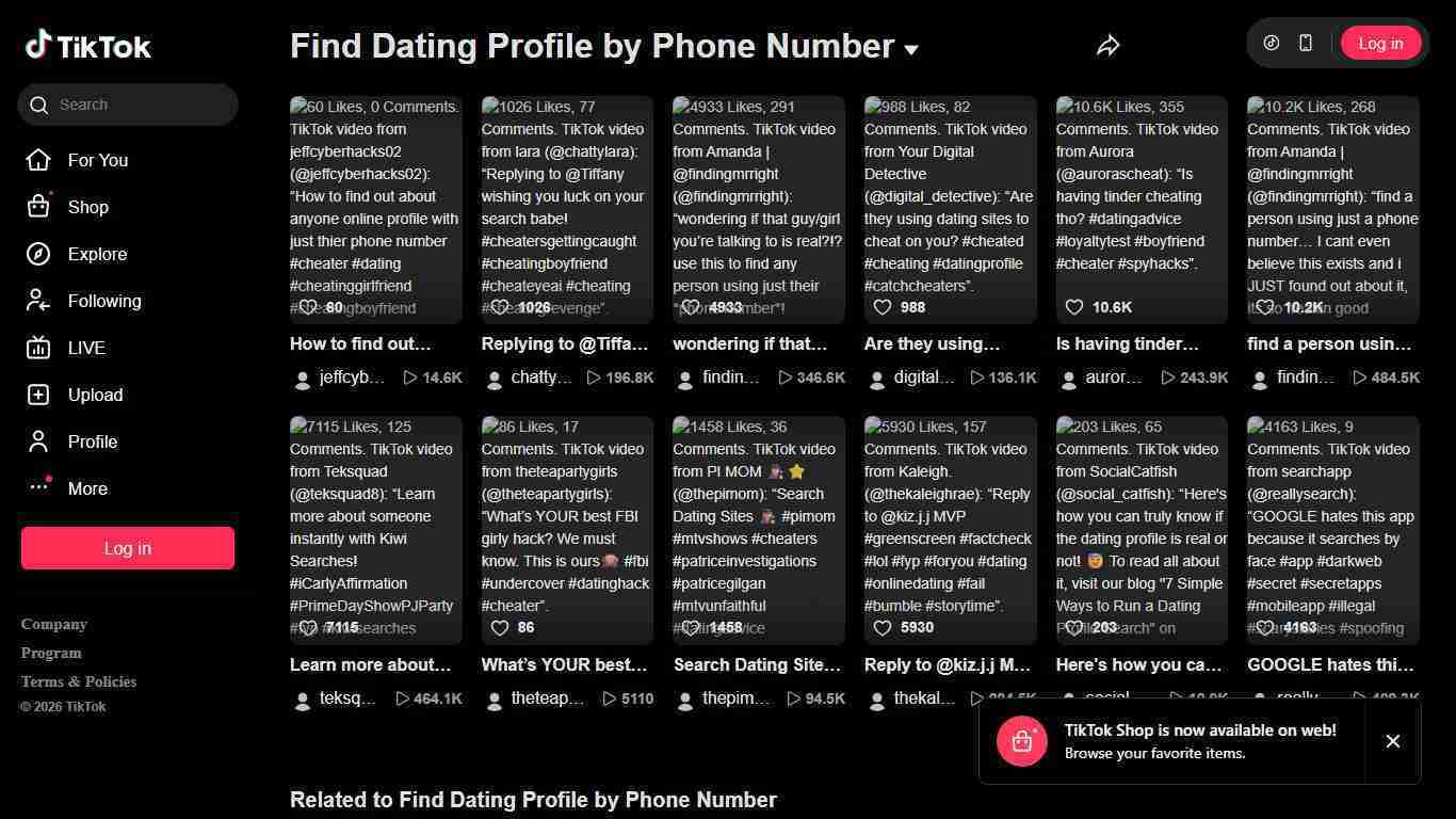 Find Dating Profile by Phone Number | TikTok